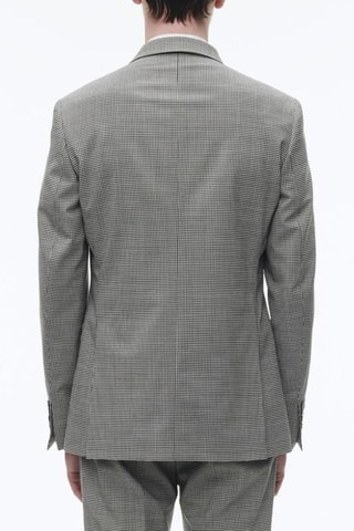 Costume ajusté en laine - Noir et blanc