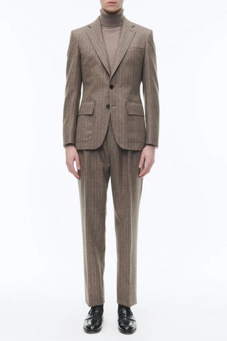 Costumé ajusté en laine - Chataigne