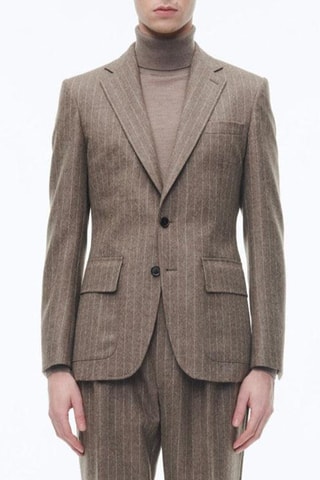 Costumé ajusté en laine - Chataigne