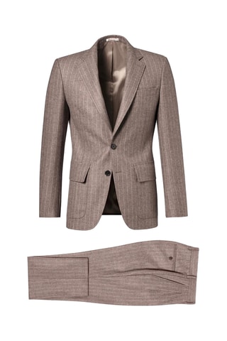 Costumé ajusté en laine - Chataigne