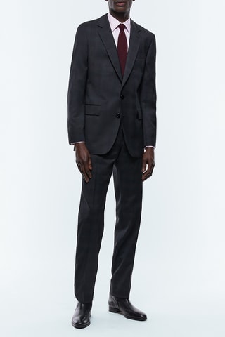 Costume ajuste én laine - Anthracite