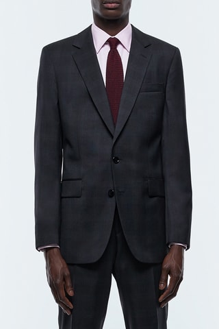 Costume ajuste én laine - Anthracite