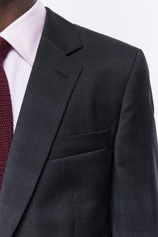 Costume ajuste én laine - Anthracite