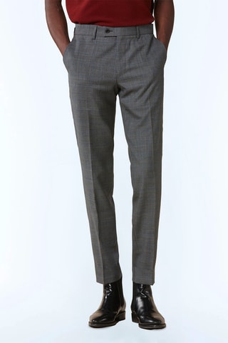 Costume ajusté en laine - Acier