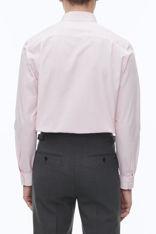 Chemise droite en popeline - Rose