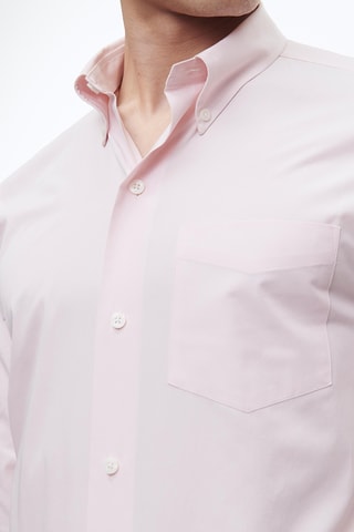 Chemise droite en popeline - Rose