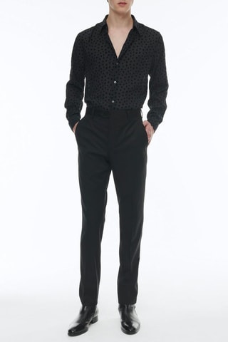 Chemise ajustée - Noir