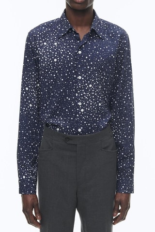 Chemise ajustée - Bleu nuit