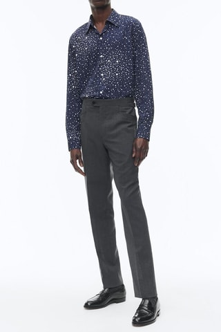 Chemise ajustée - Bleu nuit