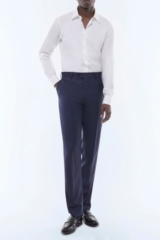 Chemise ajustée - Blanc