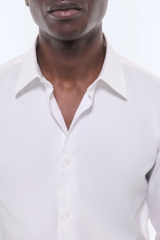 Chemise ajustée - Blanc