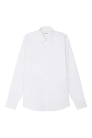 Chemise ajustée - Blanc