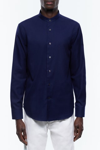 Chemise droite - Bleu marine
