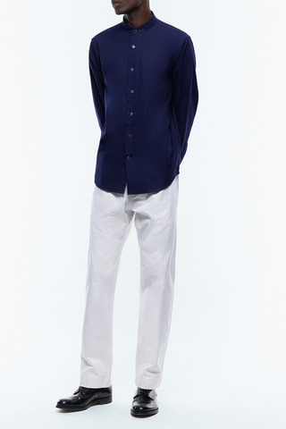 Chemise droite - Bleu marine