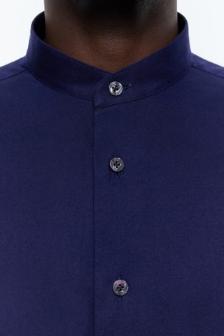 Chemise droite - Bleu marine