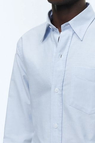 Chemise droite oxford - Ciel