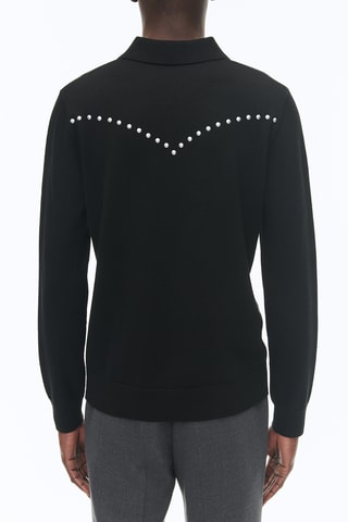 Polo en laine - Noir