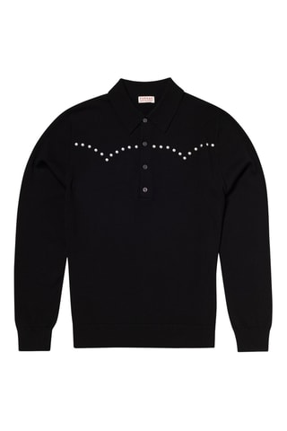 Polo en laine - Noir