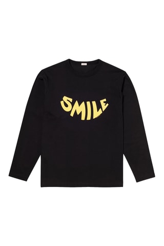 T - shirt à motifs smile - Noir