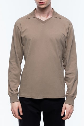 Polo de foot - Taupe