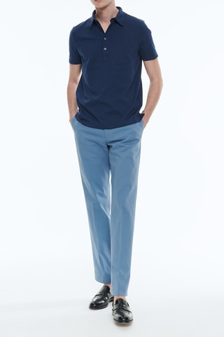 Polo jersey - Bleu marine