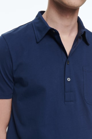 Polo jersey - Bleu marine
