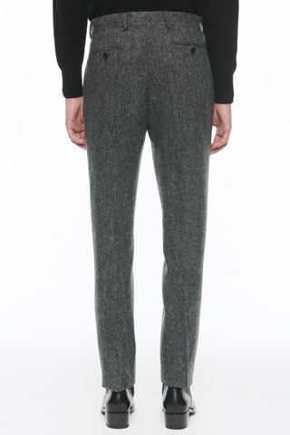 Getailleerde Wollen Broek - Grijs