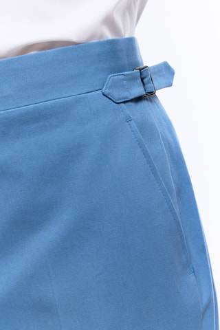 Getailleerde Chino - Grijsblauw