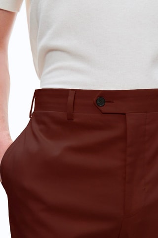 Getailleerde Chino - Steenrood