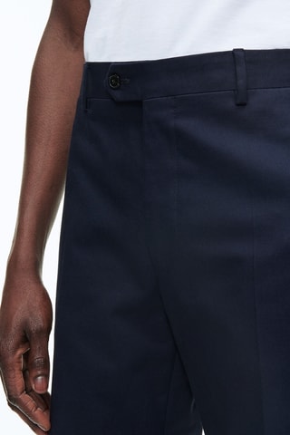 Getailleerde Chino - Marineblauw