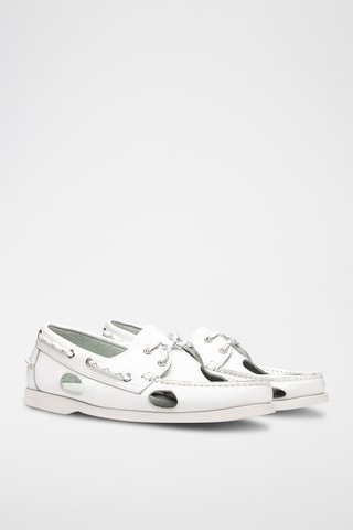 Leren Bootschoenen - Wit