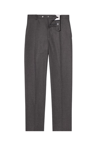 Getailleerde Wollen Broek - Staal