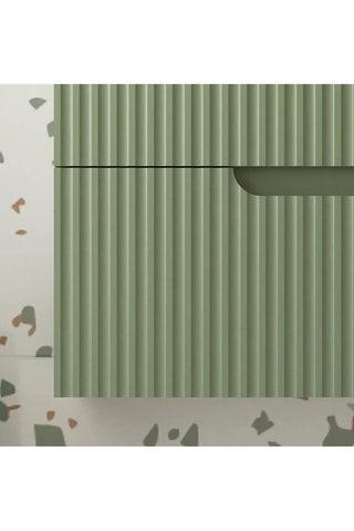 Meuble salle de bain 2 tiroirs - Olive