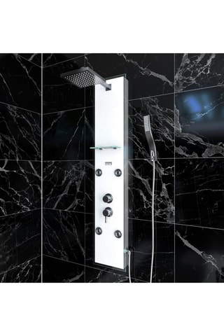 Colonne de douche hydromassante Blanc