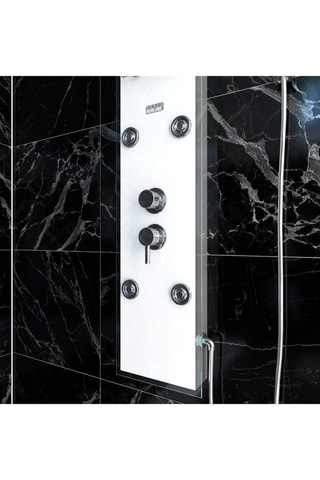 Colonne de douche hydromassante Blanc