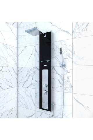 Colonne de douche hydromassante Noir