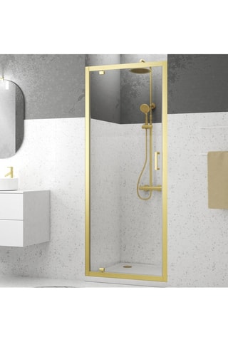 Porte de douche coulissante Doré