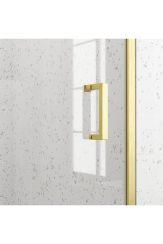 Porte de douche coulissante Doré