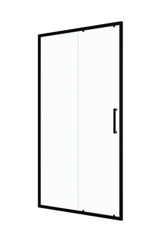 Paroi porte de douche coulissante Transparent et noir