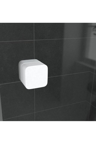 Porte de douche pivotante Transparent et blanc