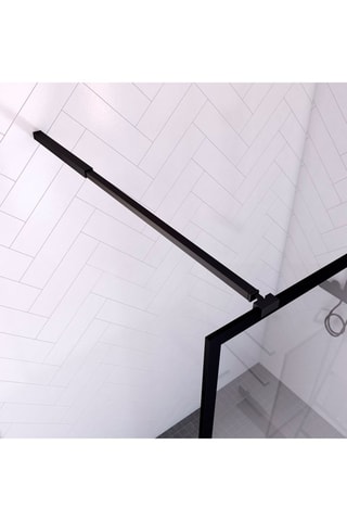 Paroi de douche à l'italienne Transparent et noir