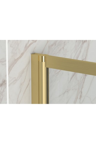 Pare baignoire Transparent et doré