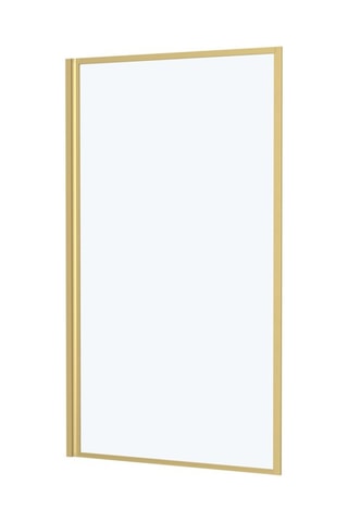 Pare baignoire Transparent et doré