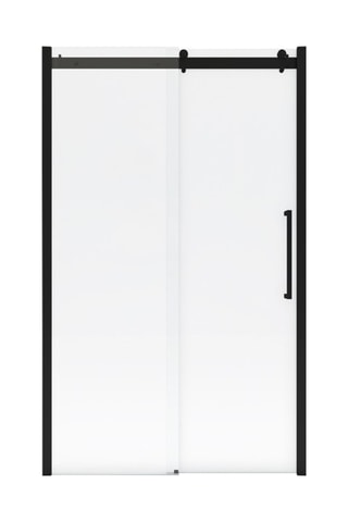 Paroi porte de douche coulissante Transparent et noir
