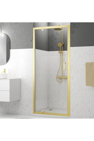 Porte de douche coulissante Doré