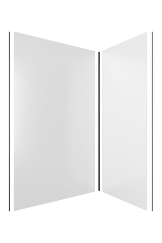 Pack panneaux muraux de douche avec profilés Blanc