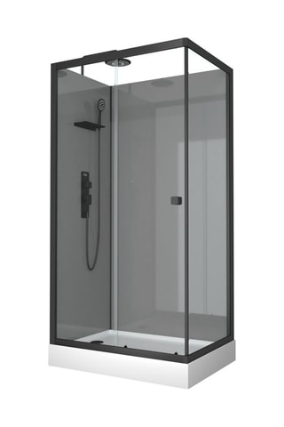 Cabine de douche rectangulaire - Gris