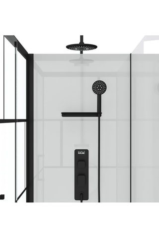 Cabine de douche rectangulaire - Noir