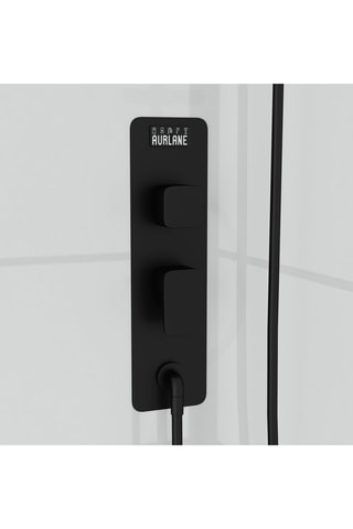 Cabine de douche rectangulaire - Noir