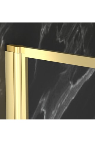 Pare baignoire - Transparent et doré